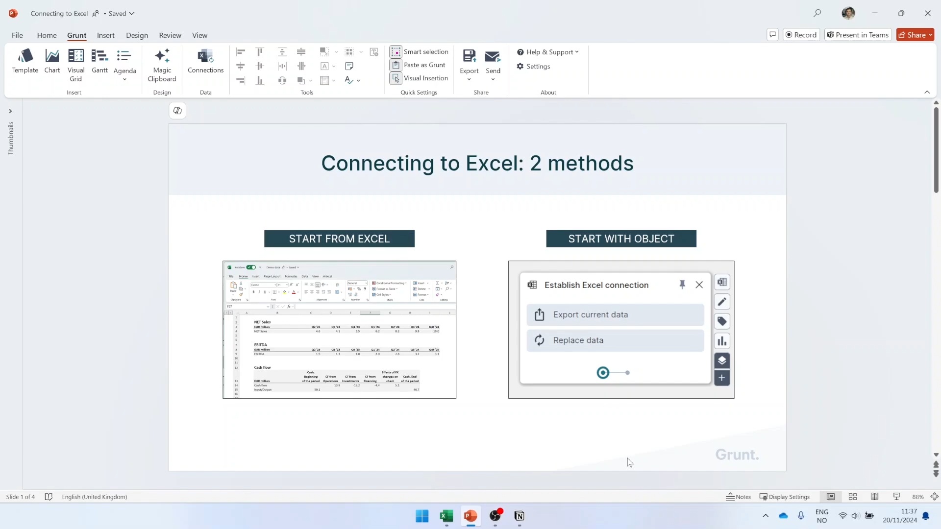 Connecting to Excel